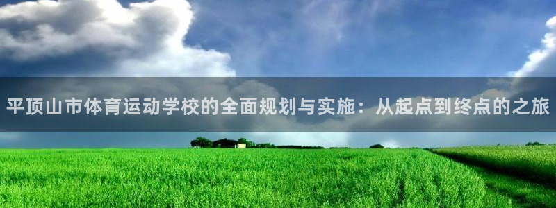 平顶山市体育运动学校的全面规划与实施：从起点到终点的之旅