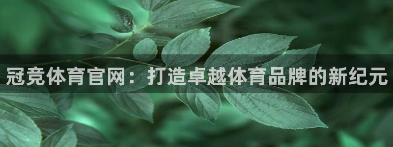 冠竞体育官网：打造卓越体育品牌的新纪元