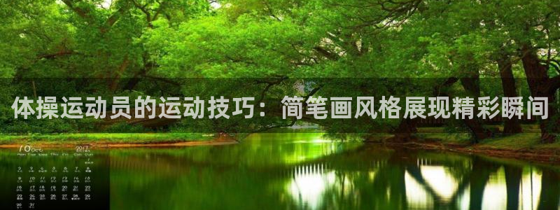 体操运动员的运动技巧：简笔画风格展现精彩瞬间